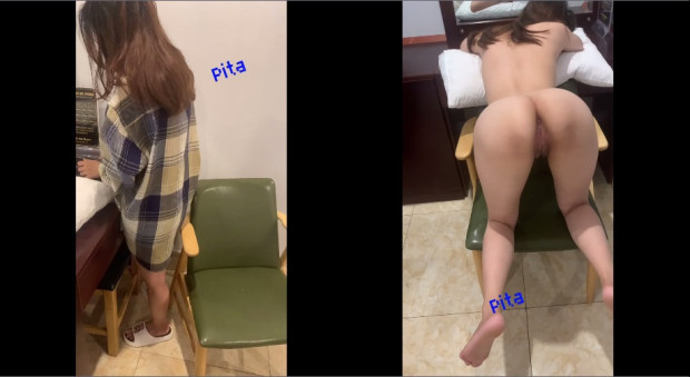 Em sinh viên năm nhất bướm hồng quỳ gối ngoan ngoãn bú mút - Checker Pita